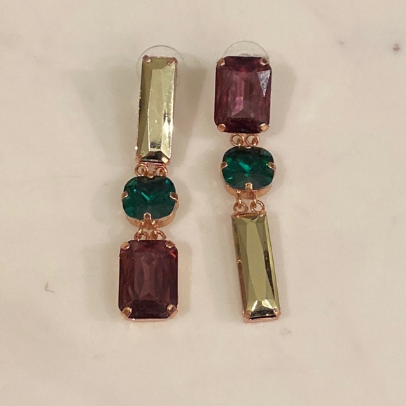 Gemstone drop earrings - Picture 1 of 4
